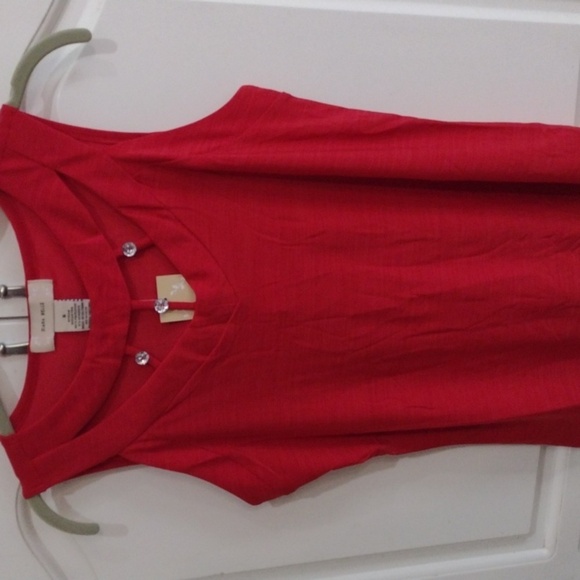 Diana Belle Rhinestone red top Small - Picture 1 of 5